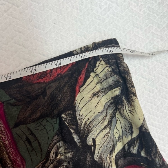 VINTAGE❤️LESLIE Belle Two Piece Burgundy Suit Size XL - Picture 15 of 16